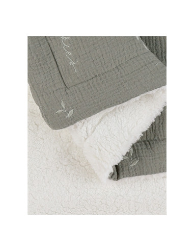 Couverture Mousseline/Sherpa 75x100...
