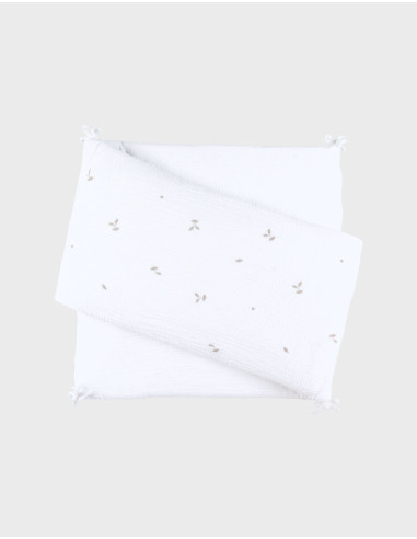 Tour de lit/parc en mousseline Brodée...