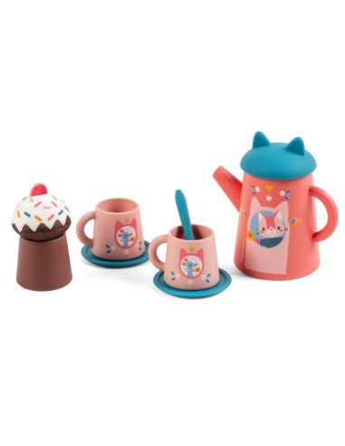 Set de thé pour le bain - Jeanne le chat Set de thé pour le bain - Jeanne le chat