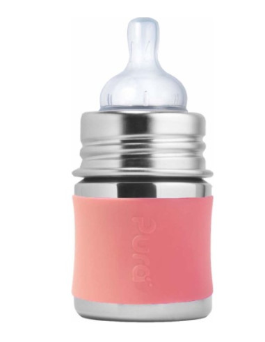Biberon inox Pura 150 ml - Rose Sleeve