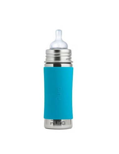 Biberon inox Pura 325 ml - Aqua 