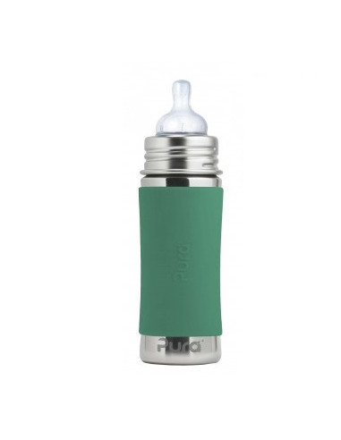 Biberon inox Pura 325 ml - Mint sleeve