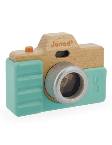 Appareil photo sonoreet lumineux en bois