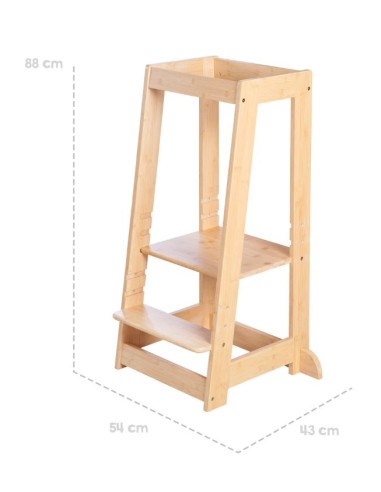 Tour d'apprentissage en bois de bambou