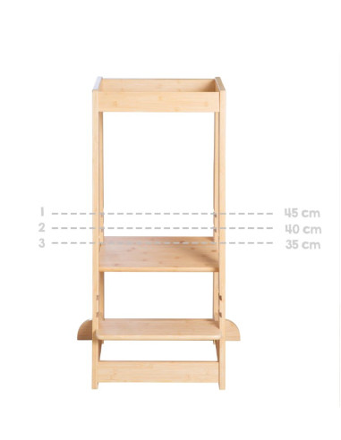 Tour d'apprentissage en bois de bambou