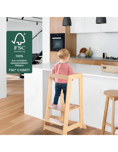 Tour d'apprentissage en bois de bambou