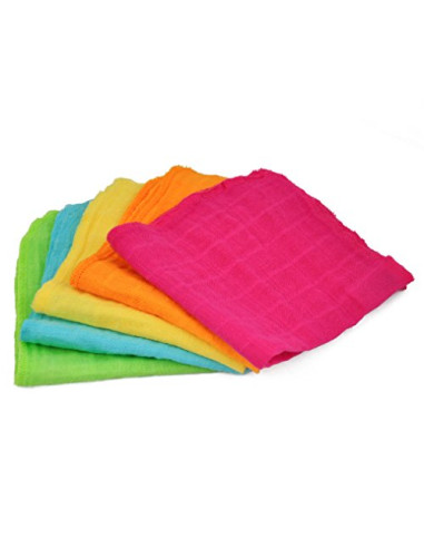 Débarbouillette visage en mousseline...