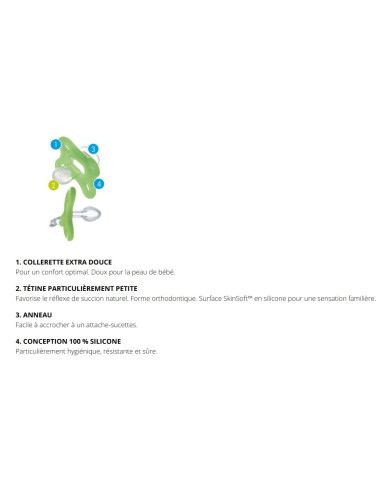 MAM Comfort 0-3mois 2pcs - Blue