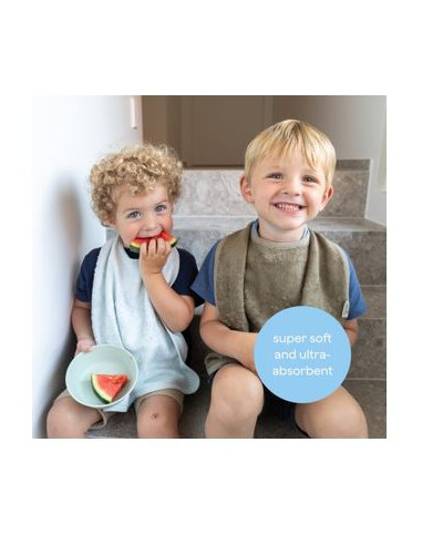 Bavoir bambou XL imperméable - Jungle...