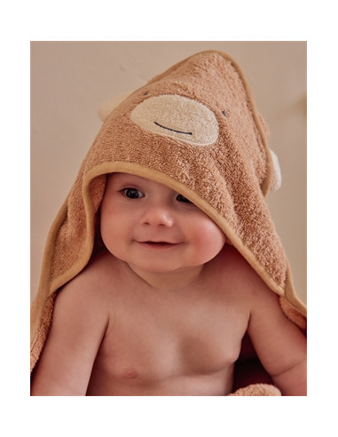 Cape de bain + gant - Fluffy