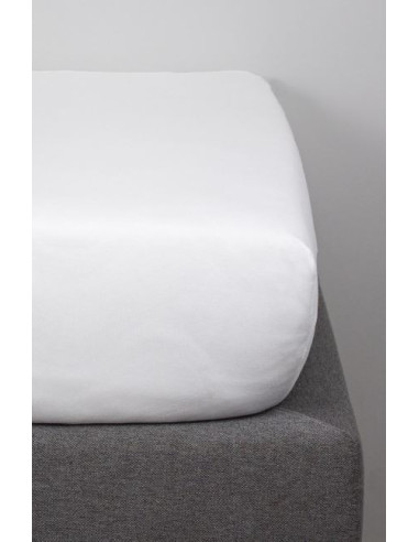 Drap housse coton bio blanc - 90x200