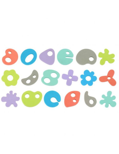 Jouets de bain Mousse Bo Jungle - 36 pcs