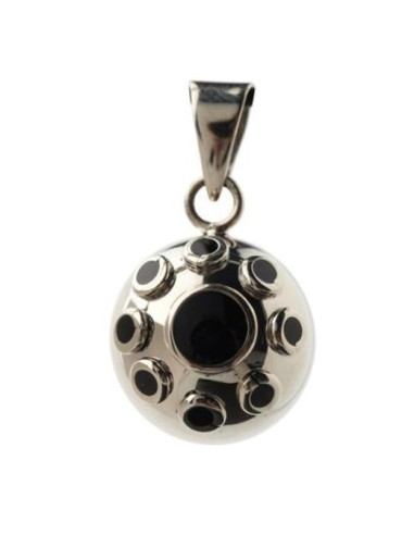 Bola - Argenté Pierres Noires