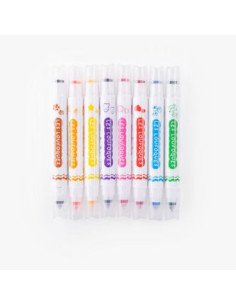 8 feutres Tampons 2 en 1 -... 2