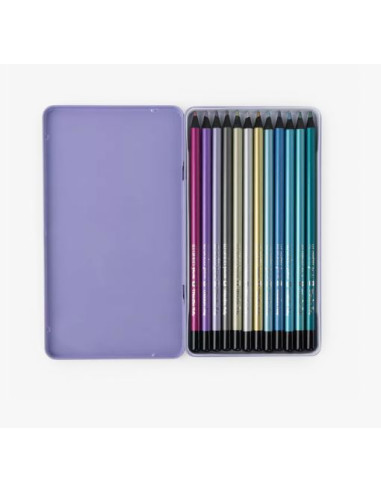 Crayons de couleur (12pcs) Métallisés...
