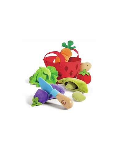 Panier de légumes en feutrine
