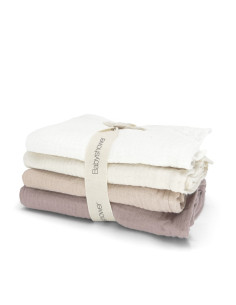 Lot de 4 tetras unis coton...