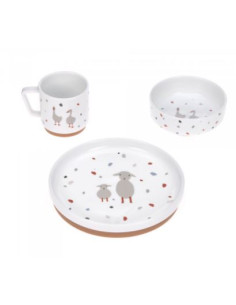 Coffret repas porcelaine -...