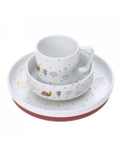 Coffret repas porcelaine -...