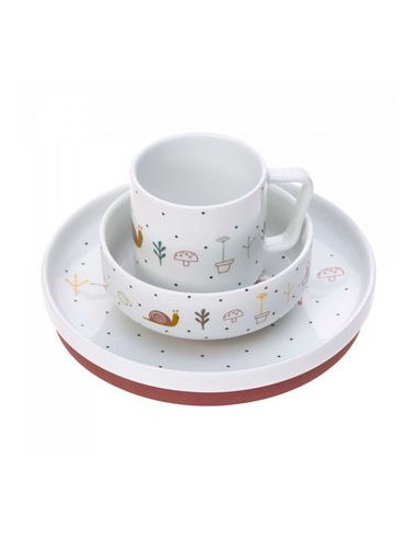 Coffret repas porcelaine - Garden...