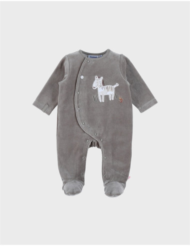 Pyjama Dors-bien velours - Kaki Sweet...
