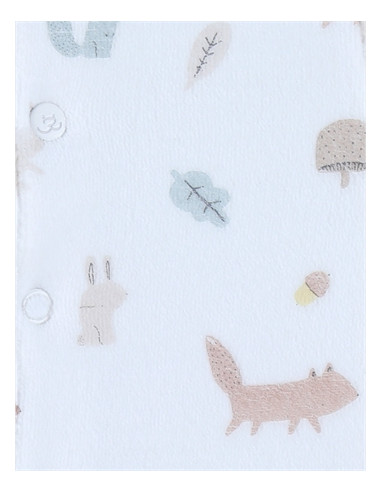 Pyjama bébé, Velours AOP - Fancy fox 6M