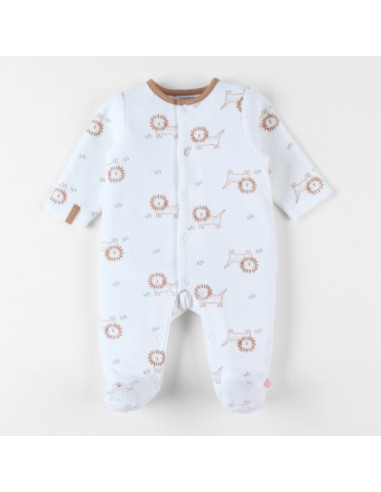 Pyjama Dors-bien en velours AOP -...