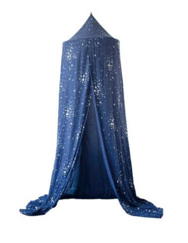 Ciel de lit 245cm - Bleu Marine Etoilés