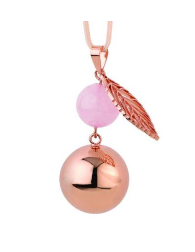 Bola -  Rose gold pearl leaf