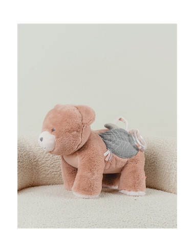 Peluche d'activités Lily - Rose poudré