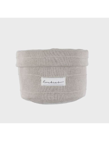 Panier de rangement en tricot - Beige
