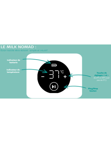 Chauffe-biberon Milk Nomad - Night Blue