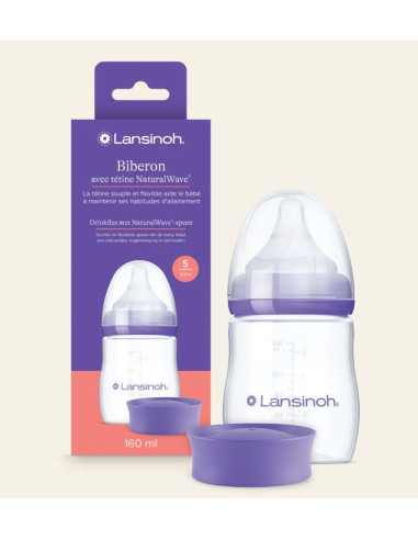 Biberon Lansinoh Natural Wave - 160ml