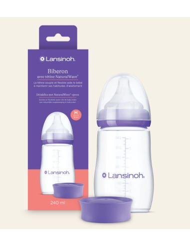 Biberon Lansinoh Natural Wave - 240ml
