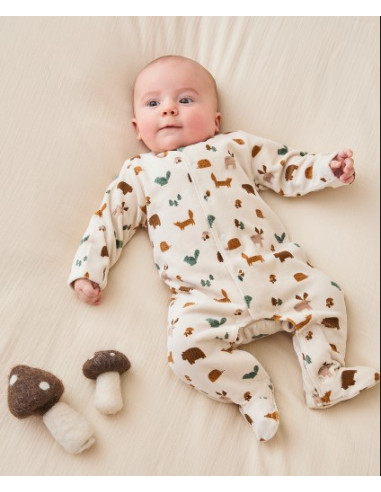 Pyjama Dors-bien en velours AOP -...