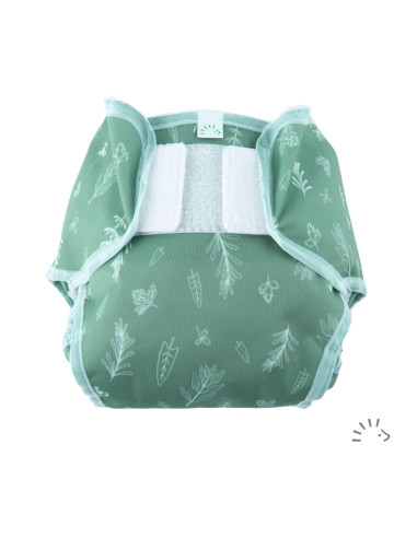 Culotte PopoWrap T.S - Green Leaves