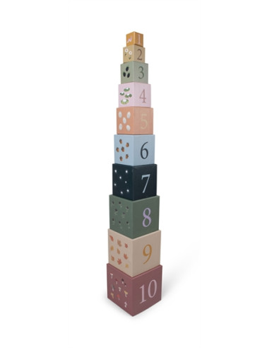 Pyramide carrée - Chiffres et animaux...