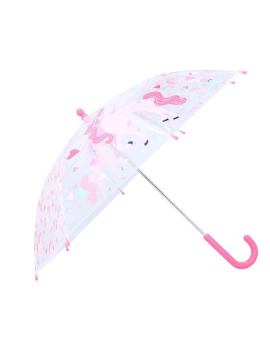 Parapluie transparent - Licornes