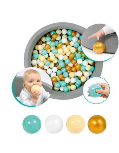 Lot de balles de jeu 90pcs - Dorées