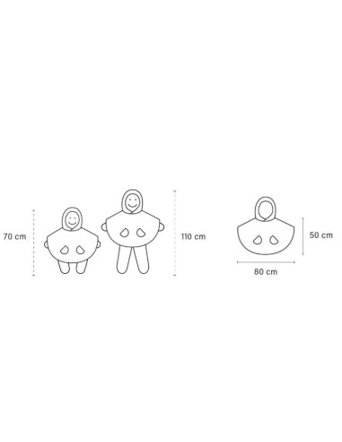 Poncho de voyage imperméable Teddy -...