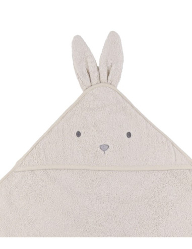 Cape de bain + gant Moka - Beige