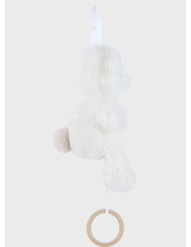 Peluche mini-musicale veloudoux  - Snow