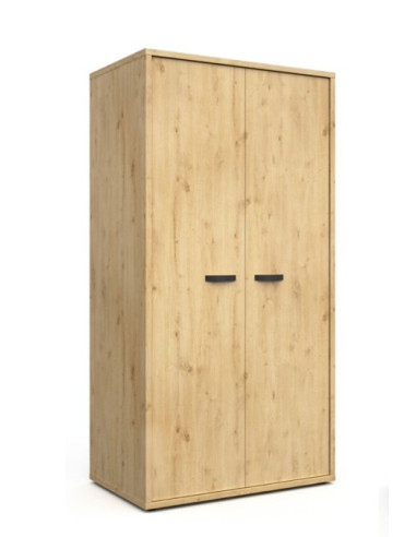 Garde-robe 2 portes - LINA Chêne...