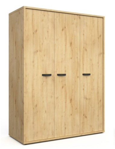 Garde-robe 3 portes - LINA Chêne...