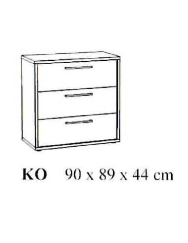 Commode - TESSA Chêne sable