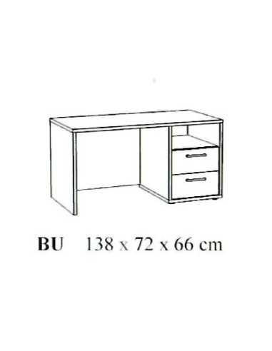 Bureau - TESSA Chêne sable