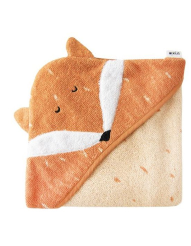 Cape de bain coton bio 75x75cm - Mr Fox
