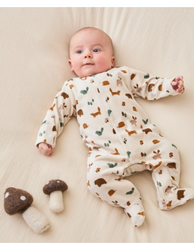 Pyjama Dors-bien en velours AOP -...
