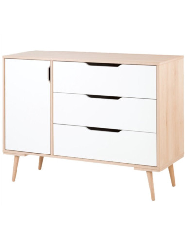 Commode Sofie - Hêtre/Blanc