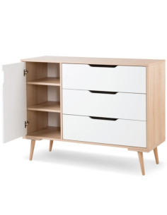 Commode Sofie - Hêtre/Blanc 2